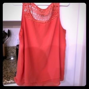 Torrid coral sleeveless top